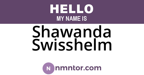 Shawanda Swisshelm