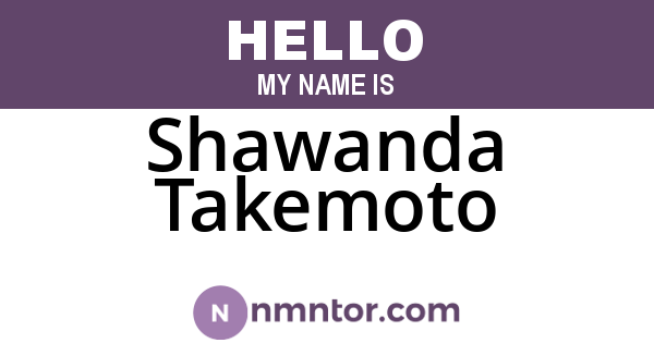 Shawanda Takemoto