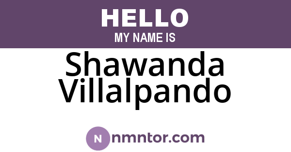 Shawanda Villalpando