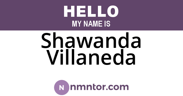 Shawanda Villaneda