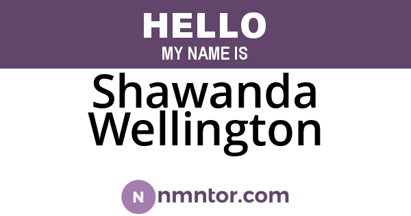 Shawanda Wellington