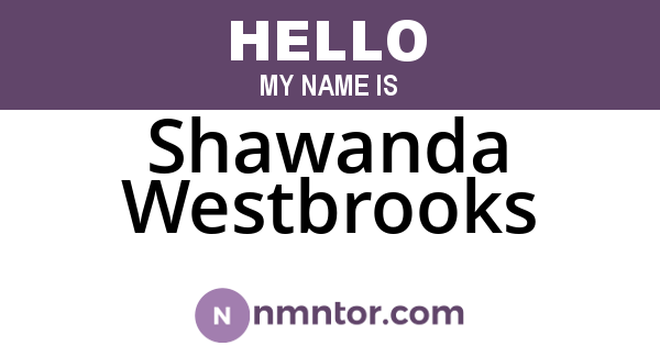 Shawanda Westbrooks