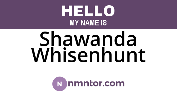 Shawanda Whisenhunt
