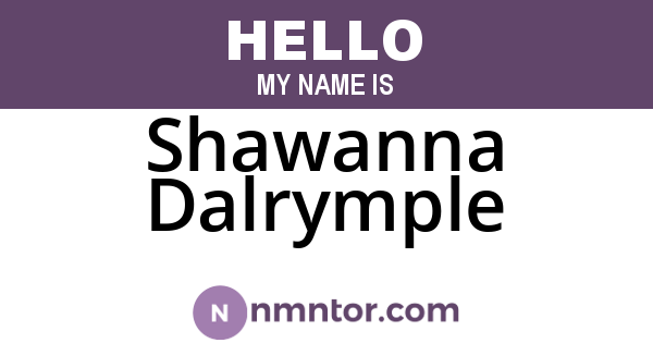 Shawanna Dalrymple