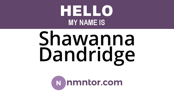 Shawanna Dandridge