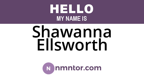 Shawanna Ellsworth