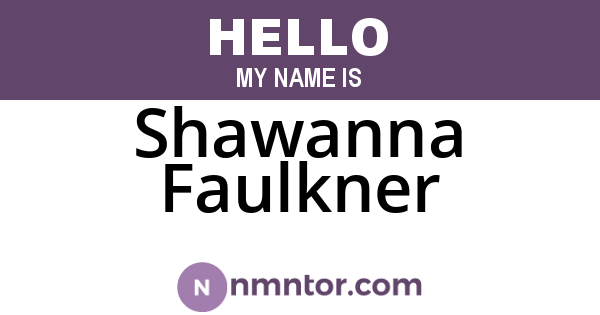 Shawanna Faulkner