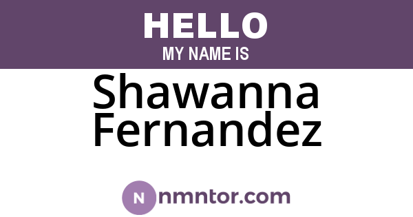 Shawanna Fernandez