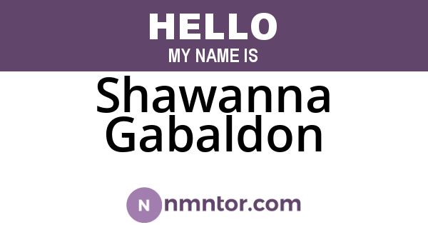 Shawanna Gabaldon