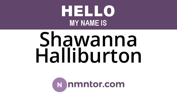 Shawanna Halliburton