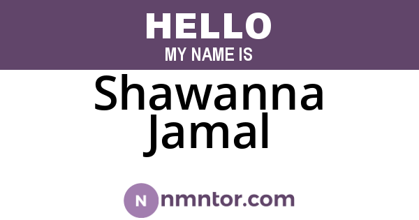 Shawanna Jamal