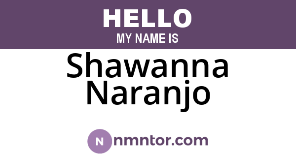 Shawanna Naranjo
