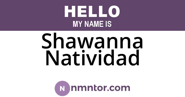 Shawanna Natividad