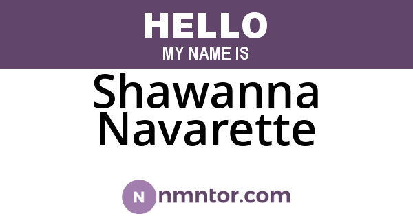 Shawanna Navarette