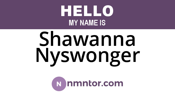 Shawanna Nyswonger