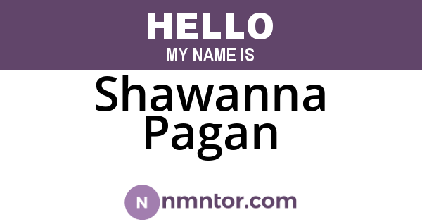 Shawanna Pagan