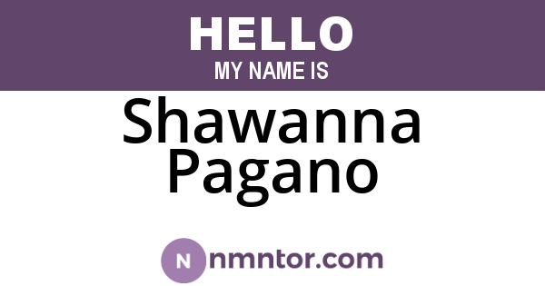 Shawanna Pagano