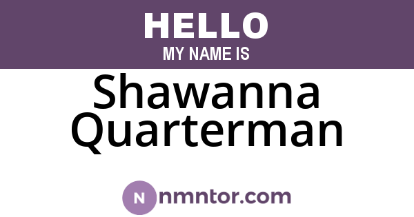 Shawanna Quarterman
