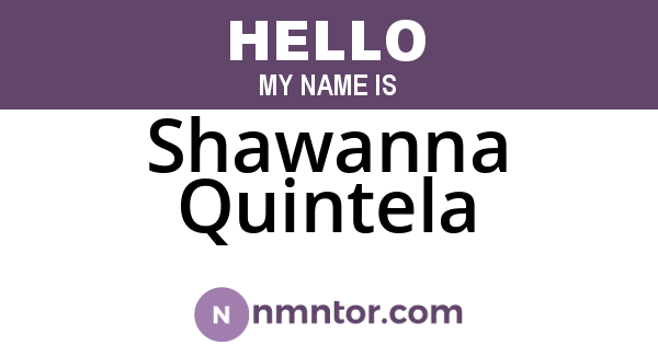 Shawanna Quintela