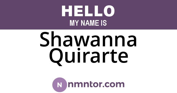 Shawanna Quirarte