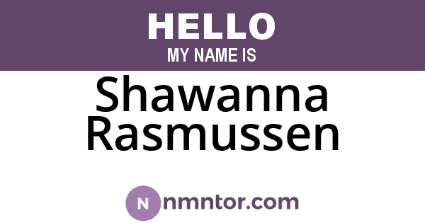 Shawanna Rasmussen