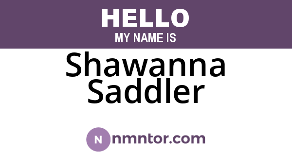Shawanna Saddler