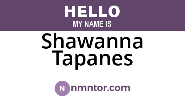 Shawanna Tapanes