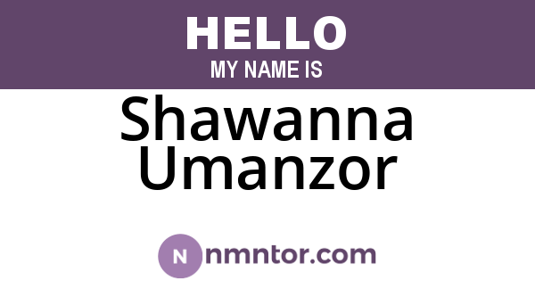 Shawanna Umanzor