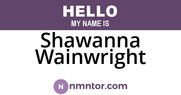 Shawanna Wainwright