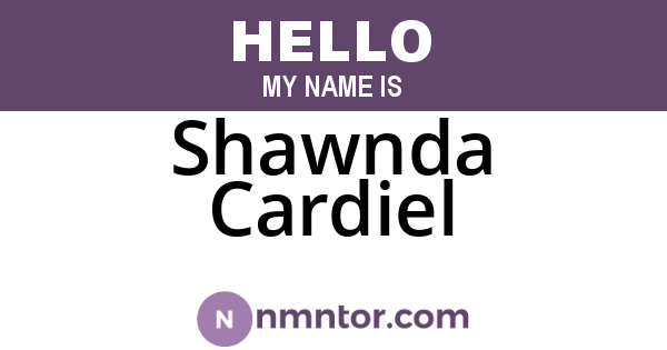 Shawnda Cardiel