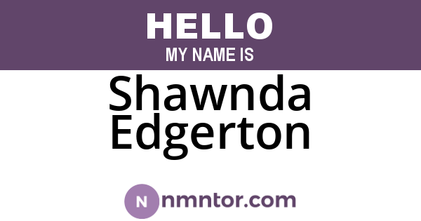 Shawnda Edgerton