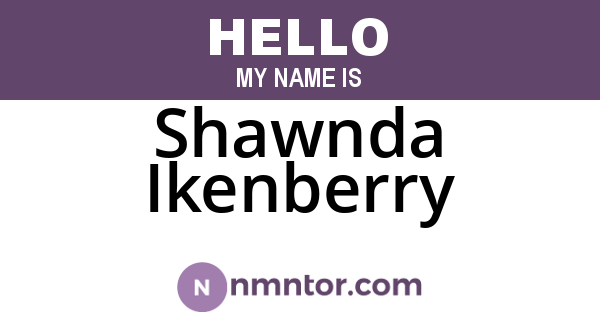 Shawnda Ikenberry
