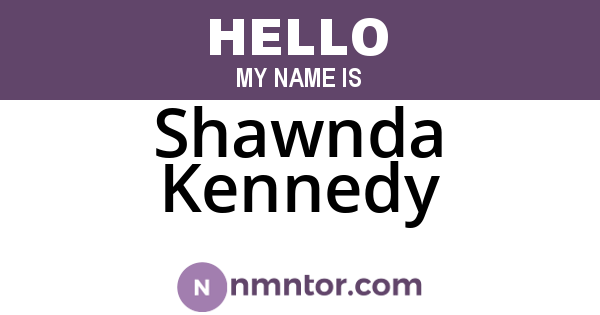 Shawnda Kennedy