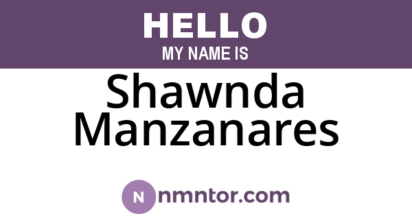Shawnda Manzanares