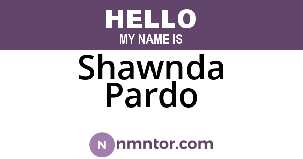 Shawnda Pardo