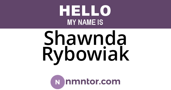 Shawnda Rybowiak