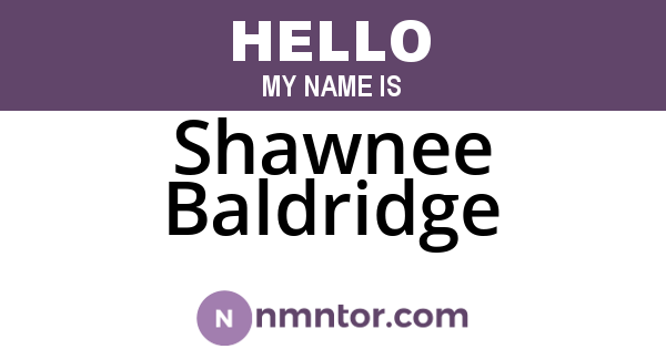 Shawnee Baldridge