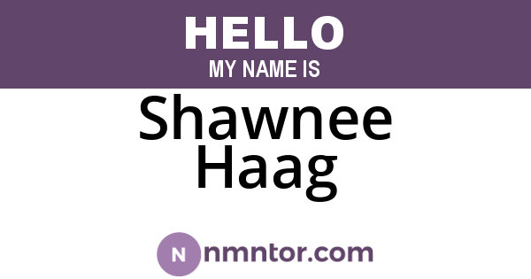 Shawnee Haag