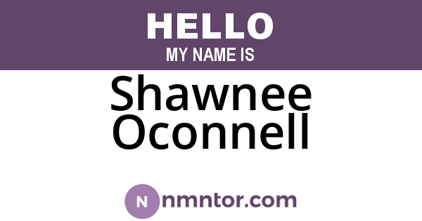 Shawnee Oconnell