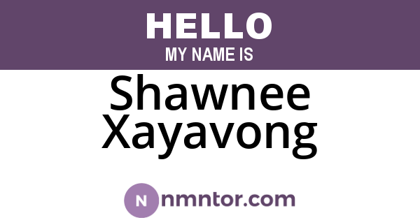 Shawnee Xayavong