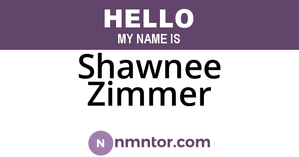 Shawnee Zimmer