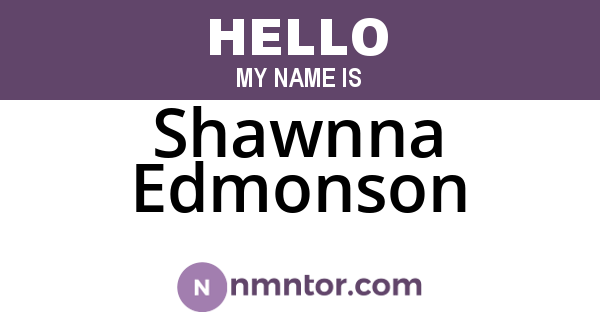 Shawnna Edmonson