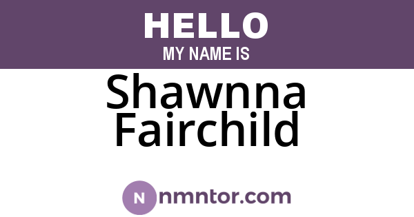 Shawnna Fairchild