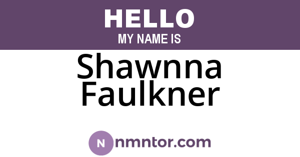 Shawnna Faulkner