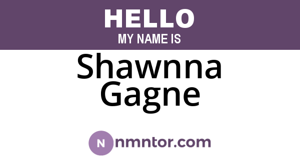 Shawnna Gagne