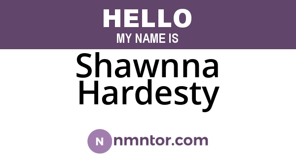 Shawnna Hardesty