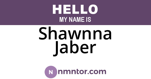 Shawnna Jaber