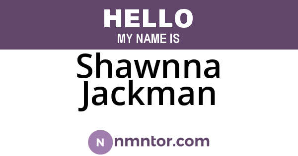 Shawnna Jackman