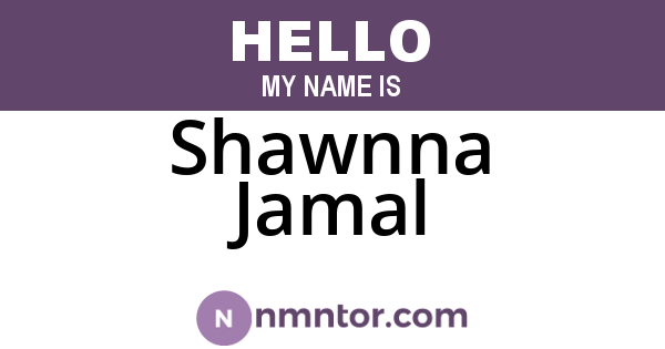 Shawnna Jamal