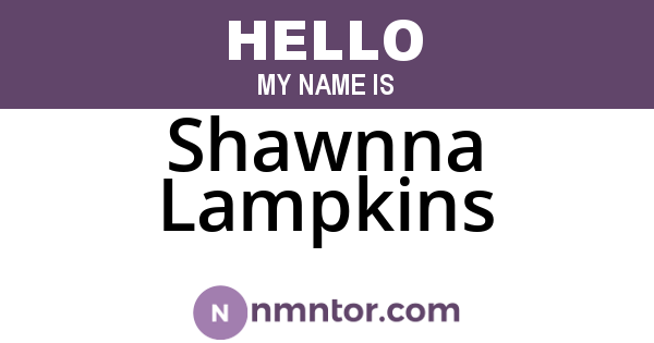Shawnna Lampkins